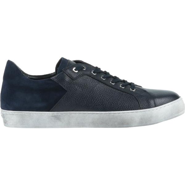 sneakers Roberto Botticelli blu tinta unita