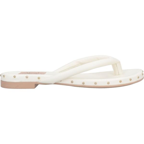 ciabatte da donna in bianco neve con borchie senza tacco a punta tonda Agl