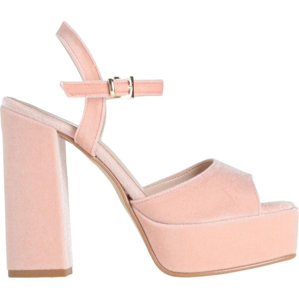 sandali in pelle Divine Follie rosa tinta unita