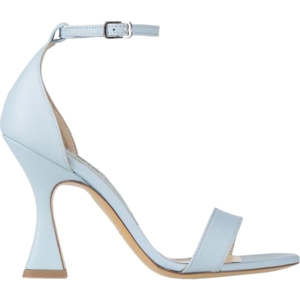 sandali in pelle da donna in bianco neve con tacco rocchetto a punta tonda con cinturino in pelle Stele