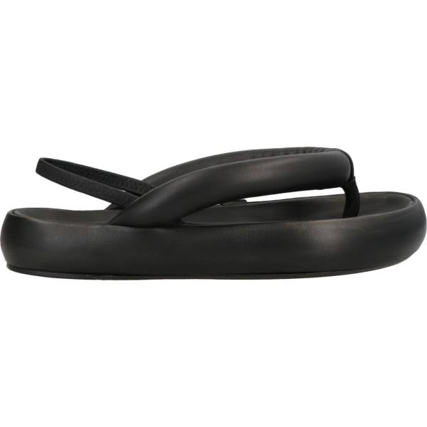 Ciabatte da donna in nero pece senza tacco a punta tonda in pelle Isabel Marant Isabel Marant