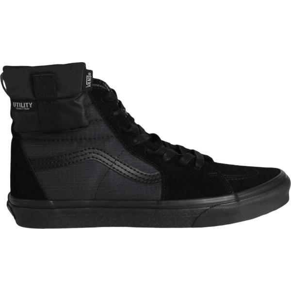 sneakers alte Vans nero tinta unita