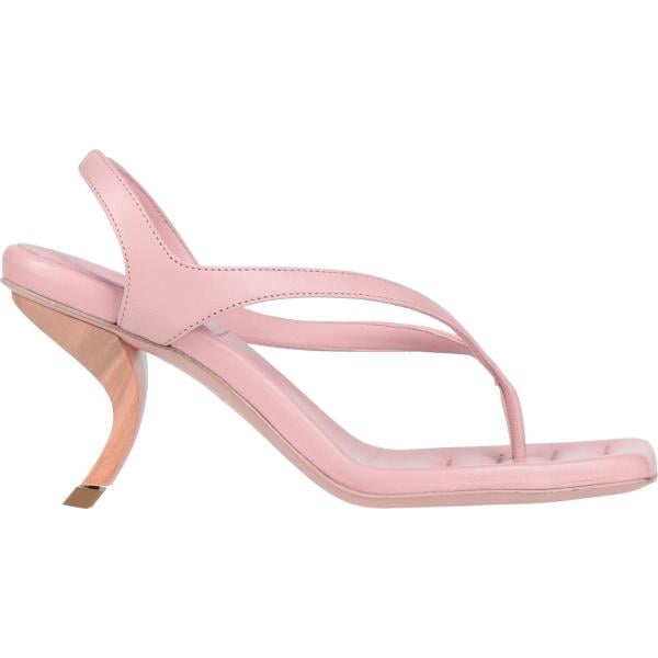 Infradito da donna in bianco neve con tacco scultura a punta quadrata con cinturino in pelle Gia / Rhw