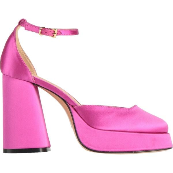 Décolleté da donna in rosa scuro con tacco a punta tonda con cinturino in pelle Roberto Festa Roberto Festa