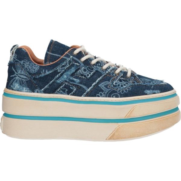sneakers Hogan blu a fiori