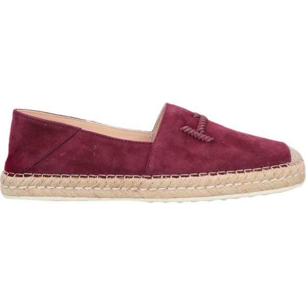 espadrillas Tods rosso tinta unita