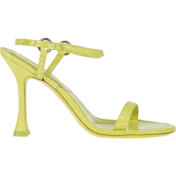 sandali in pelle By Far verde con stampe
