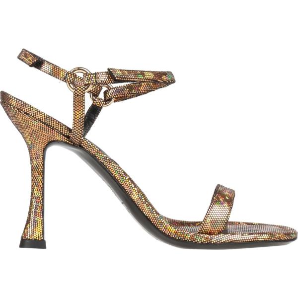 sandali in pelle By Far bianco con stampe