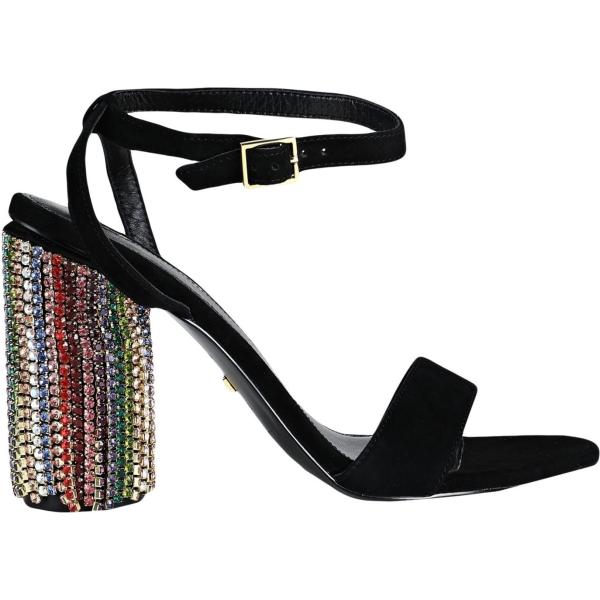 sandali in pelle Kat Maconie nero tinta unita