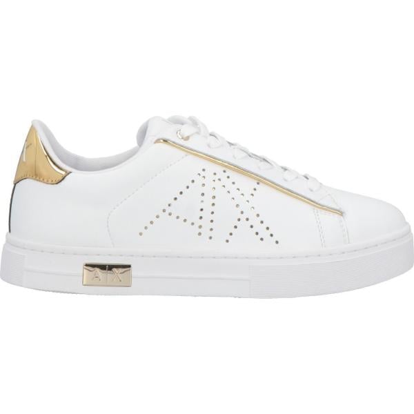 sneakers Armani Exchange bianco tinta unita
