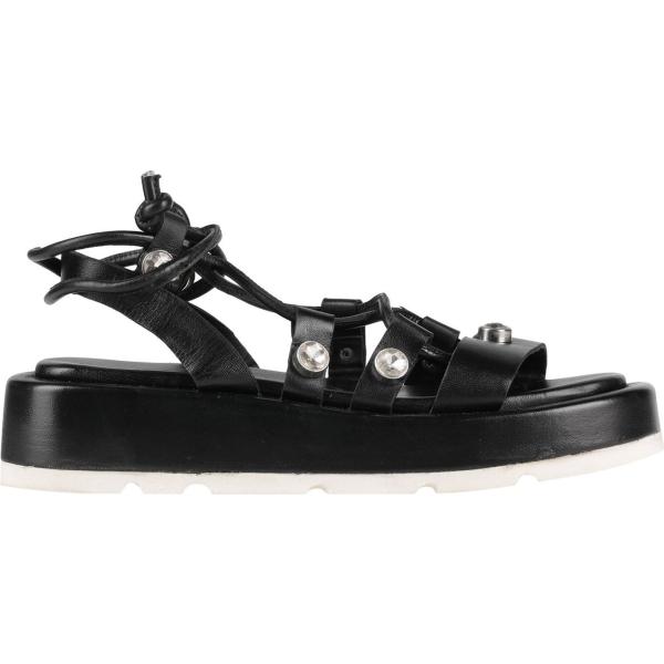 sandali in pelle Ororo nero