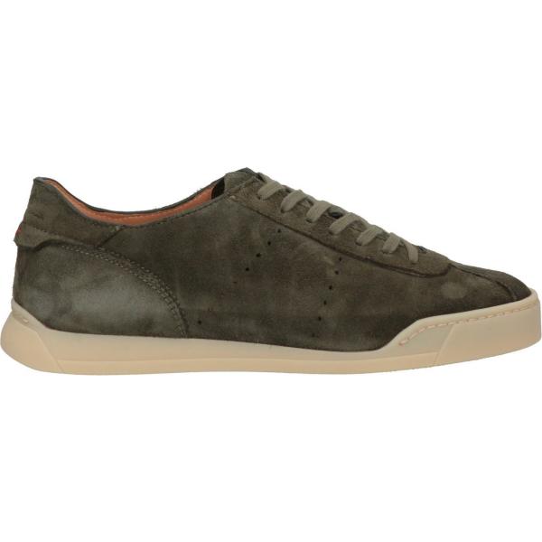 sneakers Santoni verde tinta unita