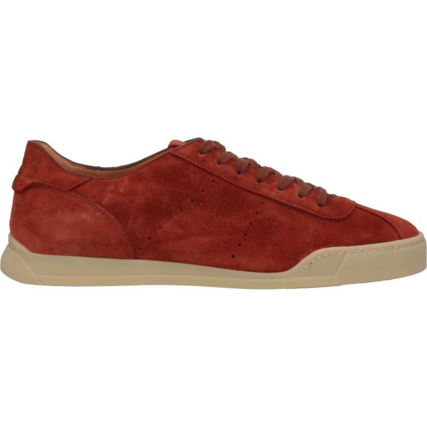 sneakers Santoni rosso tinta unita