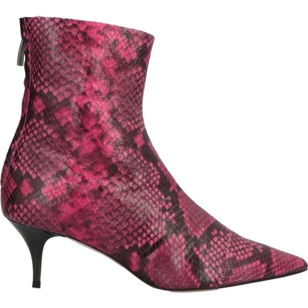 stivaletti Amen viola animalier