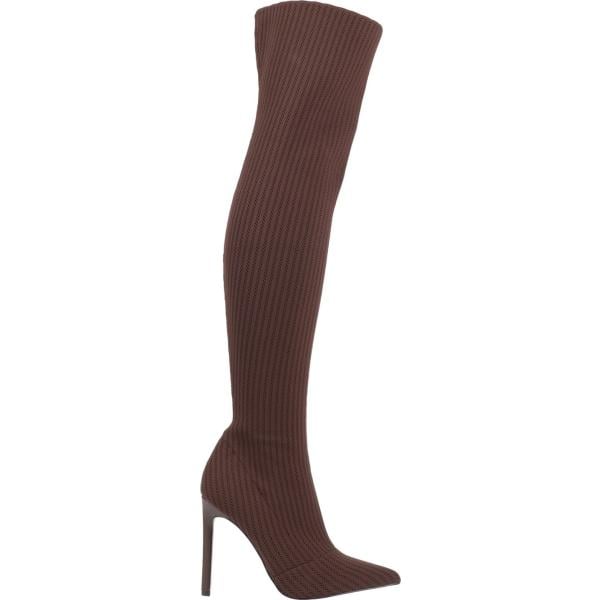 stivali sopra il ginocchio Steve Madden bianco tinta unita