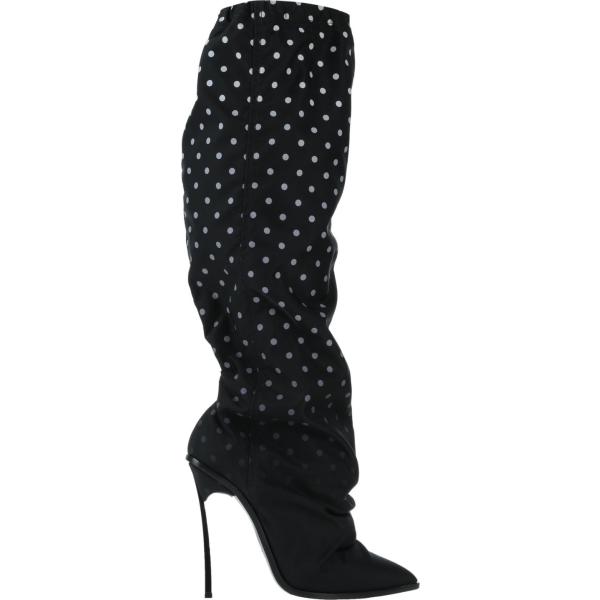 stivali Casadei nero a pois