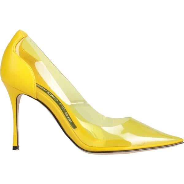 décolleté Sergio Rossi giallo tinta unita