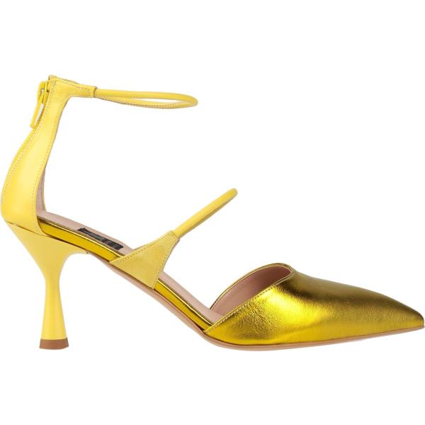 décolleté da donna in bianco neve effetto laminato con tacco rocchetto a punta con zip in pelle Islo Isabella Lorusso