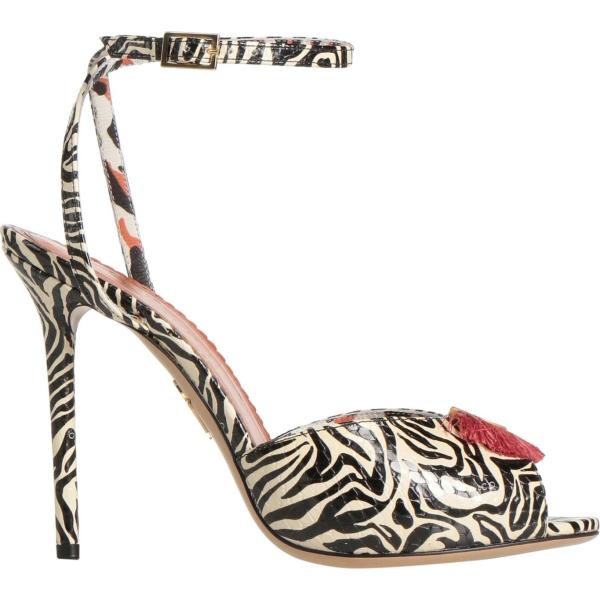 sandali col tacco Charlotte Olympia multicolore animalier