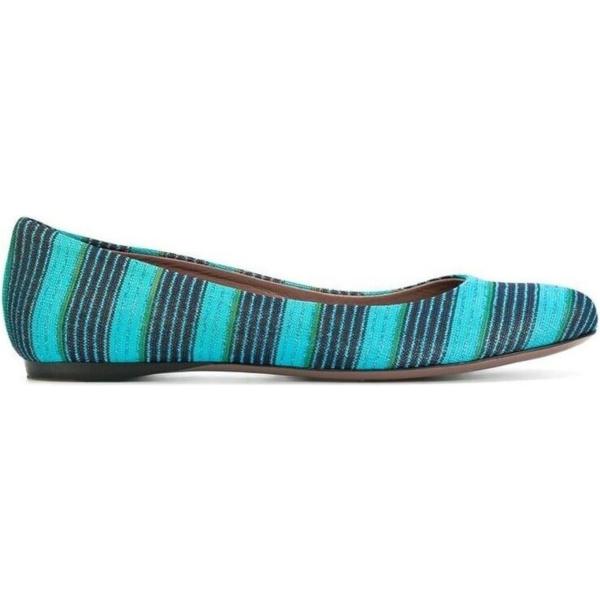 ballerine Missoni verde a righe