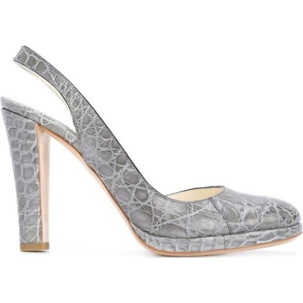 décolleté Jil Sander grigio con stampe