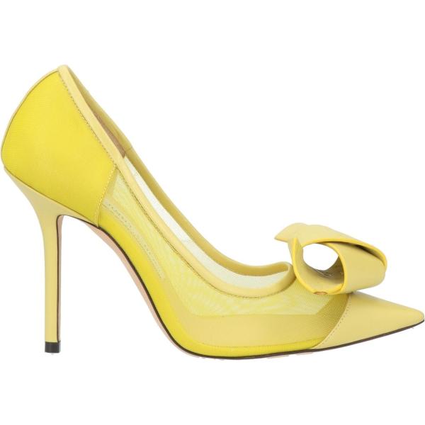 décolleté Jimmy Choo giallo tinta unita