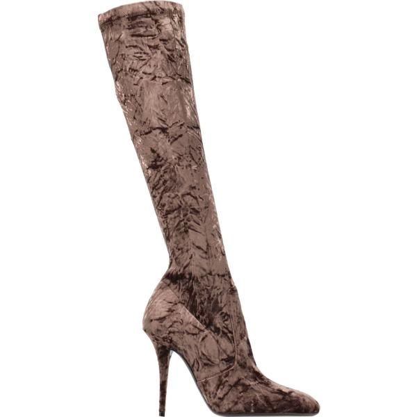 stivali Saint Laurent marrone tinta unita