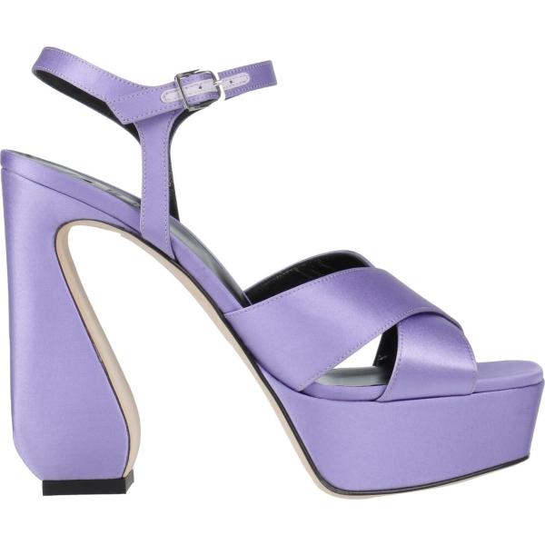 sandali in pelle SI ROSSI by SERGIO ROSSI viola tinta unita