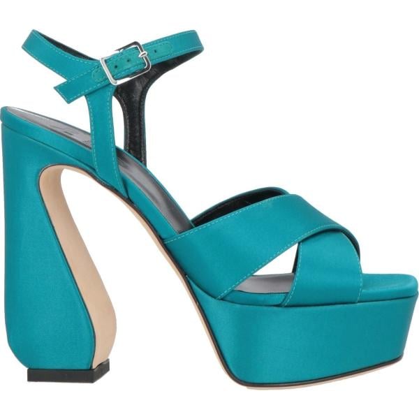 sandali in pelle SI ROSSI by SERGIO ROSSI verde tinta unita