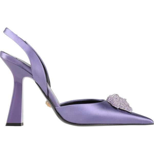 décolleté Versace bianco tinta unita