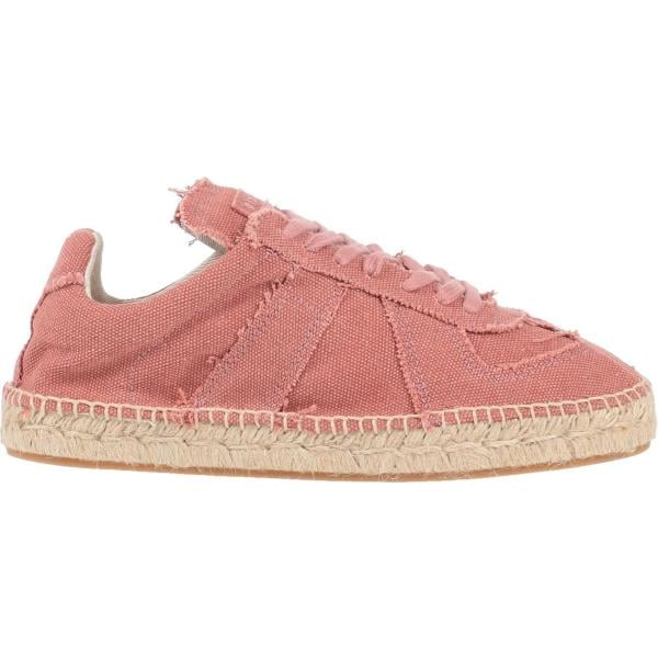 Espadrillas da donna con stringhe in rosa scuro senza tacco a punta tonda con lacci Maison Margiela Maison Margiela