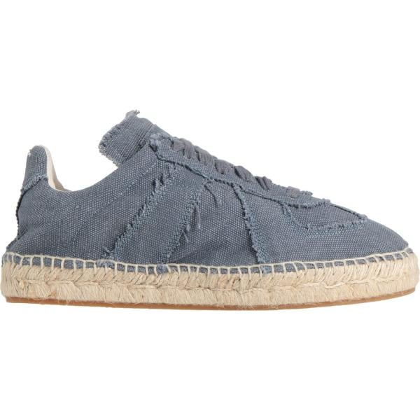 Espadrillas da donna in grigio scuro senza tacco a punta tonda con lacci Maison Margiela Maison Margiela