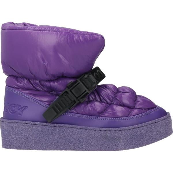 Stivaletti da donna in viola scuro con fibbia Khrisjoy Khrisjoy