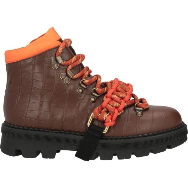 stivaletti Pinko marrone tinta unita