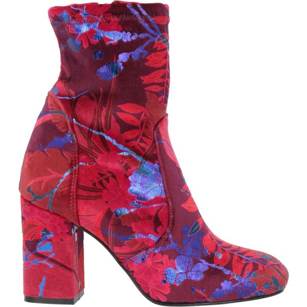 stivaletti Pollini rosso a fiori