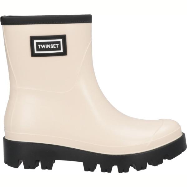 stivaletti Twinset bianco tinta unita