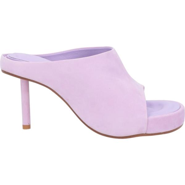 sandali in pelle Jacquemus viola tinta unita