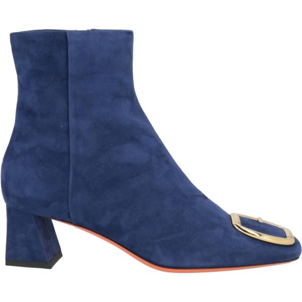 stivaletti Santoni blu tinta unita