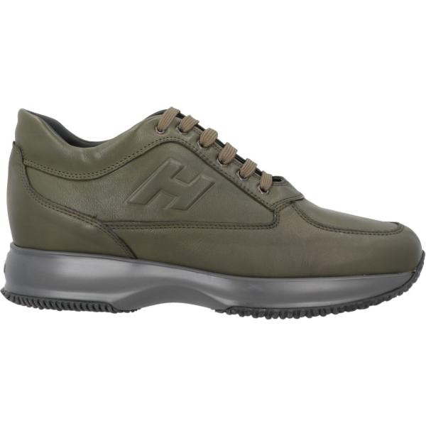 sneakers Hogan verde tinta unita