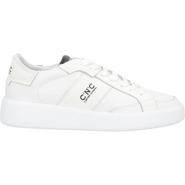 sneakers Cnc Costume National bianco tinta unita