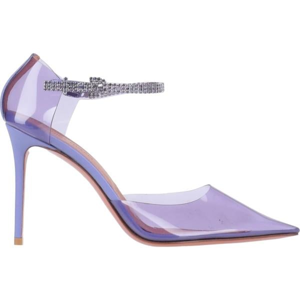 décolleté Amina Muaddi viola tinta unita