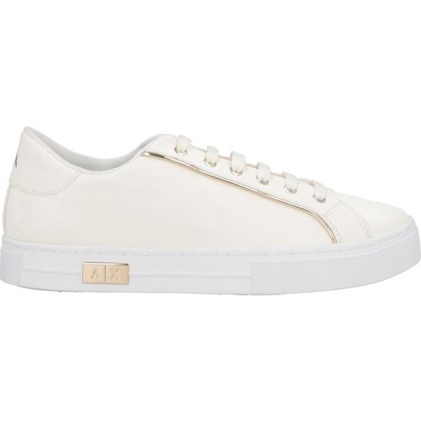 sneakers Armani Exchange bianco tinta unita