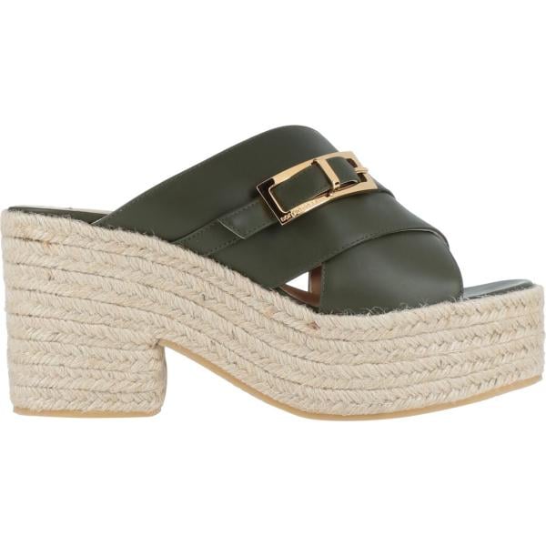 espadrillas Sergio Rossi verde tinta unita