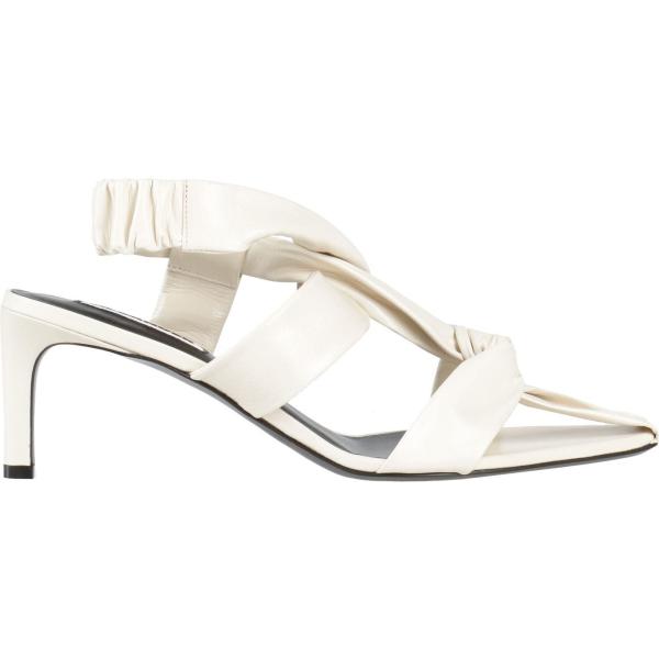 sandali in pelle Jil Sander marrone tinta unita