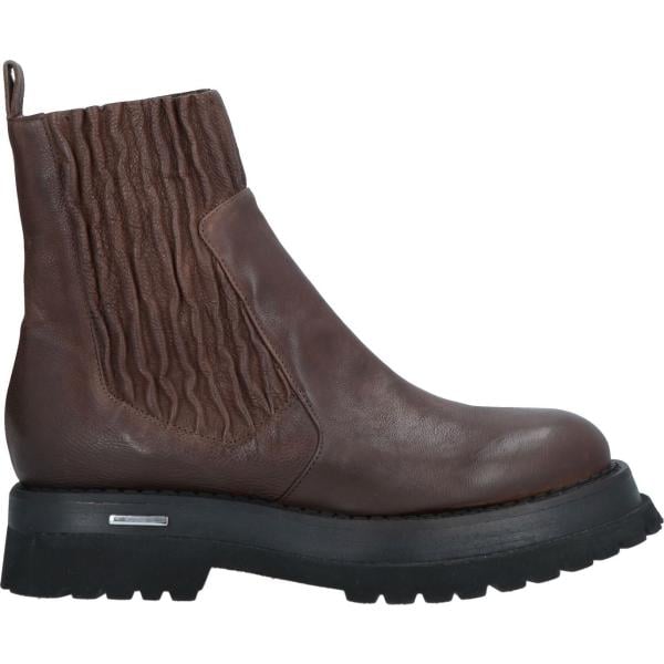 stivaletti chelsea Malloni marrone tinta unita