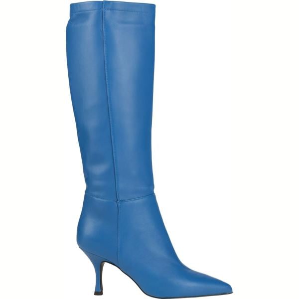 stivali da donna in bianco neve con tacco spillo a punta in pelle Islo Isabella Lorusso