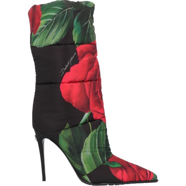 stivaletti Dolce&Gabbana nero a fiori