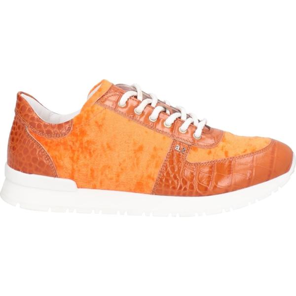 sneakers Testoni arancione a righe