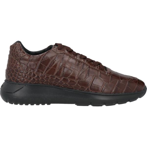 sneakers Hogan marrone con stampe
