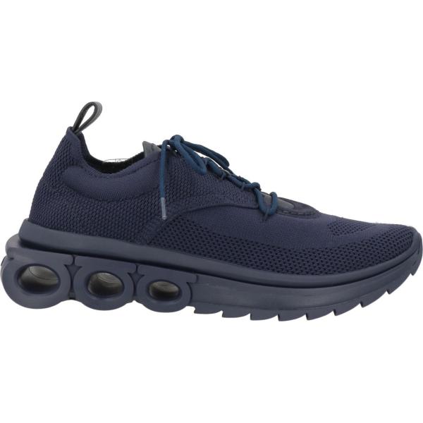 sneakers Ferragamo blu tinta unita